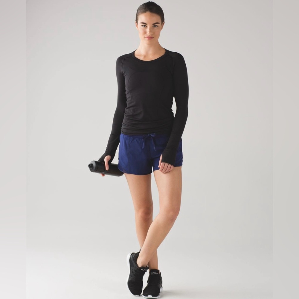 LULULEMON Hotty Hot Short 4" - Hero Blue - W7ACQT - Sz 8 - Picture 4 of 11